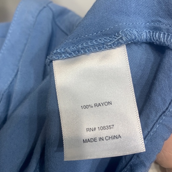 Sleeveless Blue Lace-Up Dress - Picture 7 of 7